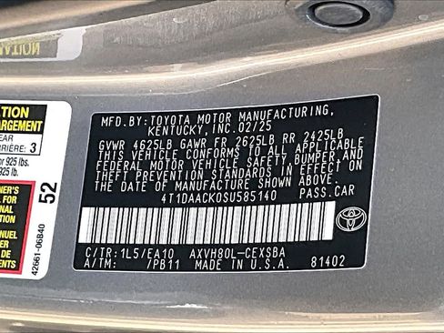 Used 2025 Toyota Camry SE w/ Multimedia Upgrade Package FWD image 19