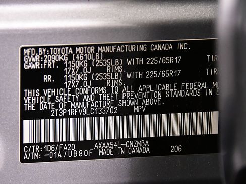 Used 2020 Toyota RAV4 XLE w/ Convenience Package image 14