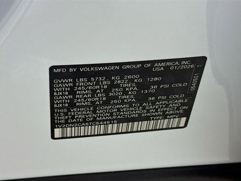 New 2026 Volkswagen Atlas SE image 21