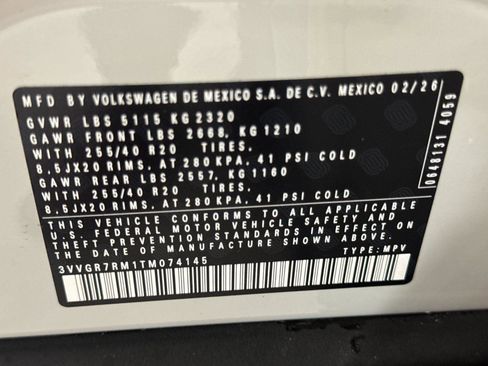 New 2026 Volkswagen Tiguan SE R-Line AWD/4WD image 27