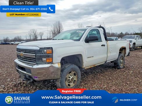 Used 2017 Chevrolet Silverado 2500 W/T w/ Snow Plow Prep Package image 1