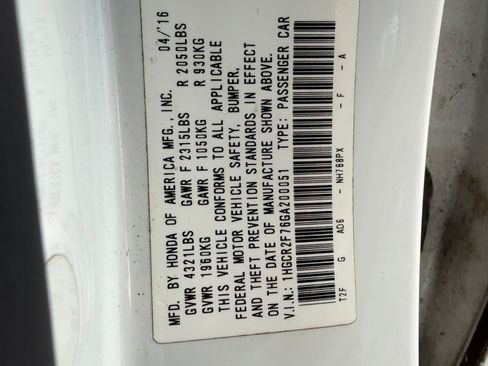 Used 2016 Honda Accord EX image 21