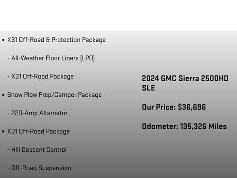 Used 2024 GMC Sierra 2500 SLE w/ SLE Value Package; image 36