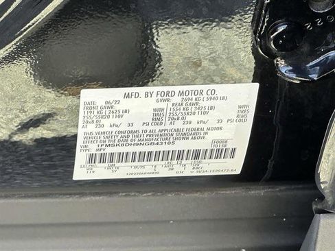 Used 2022 Ford Explorer XLT w/ Equipment Group 202A image 14