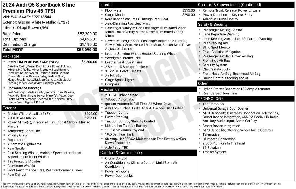 Certified 2024 Audi Q5 2.0T Premium Plus w/ Premium Plus Package AWD/4WD image 45