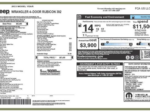 Used 2023 Jeep Wrangler Unlimited Rubicon 392 w/ Trailer Tow Package image 4