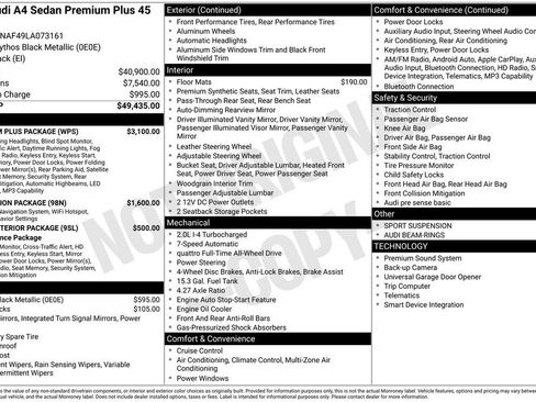 Used 2020 Audi A4 2.0T Premium Plus w/ Premium Plus Package image 29