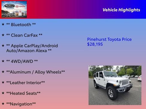 Used 2018 Jeep Wrangler Unlimited Sahara AWD/4WD image 16