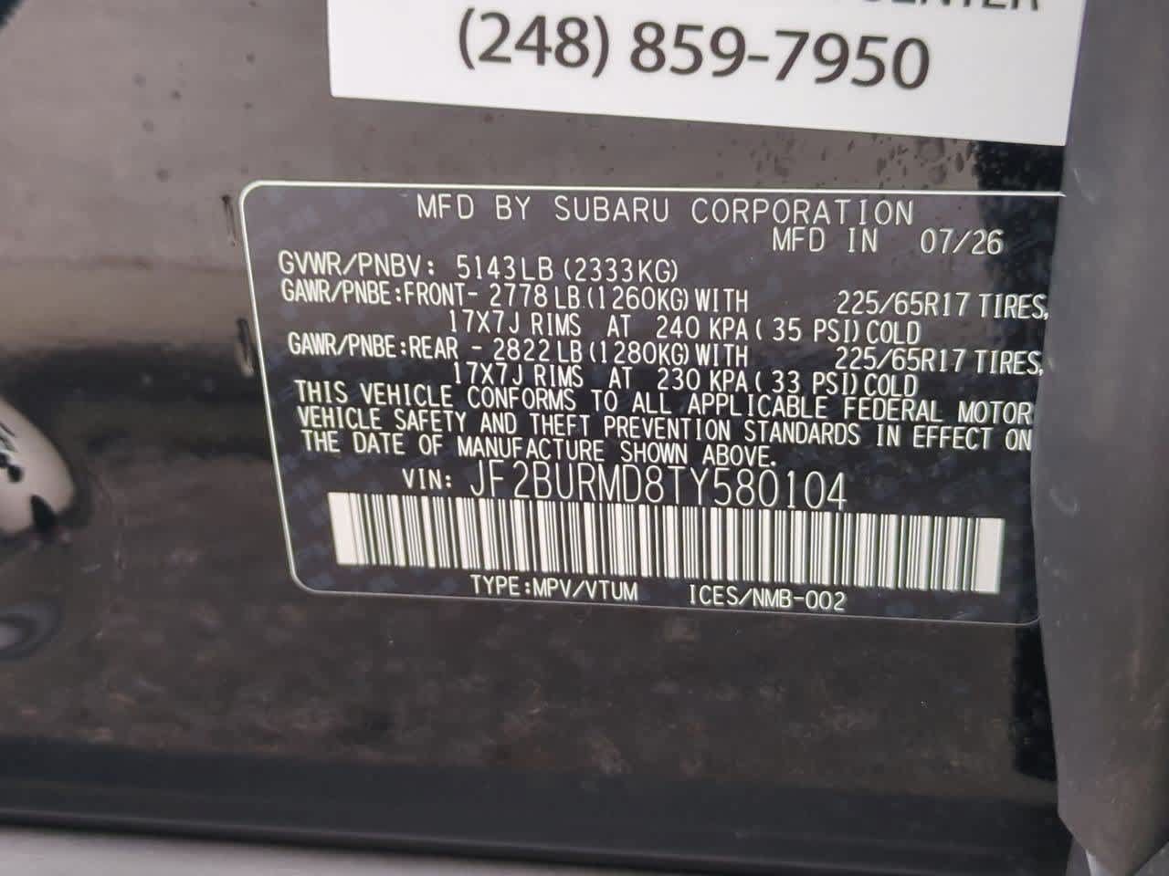 New 2026 Subaru Outback Wilderness AWD/4WD image 36