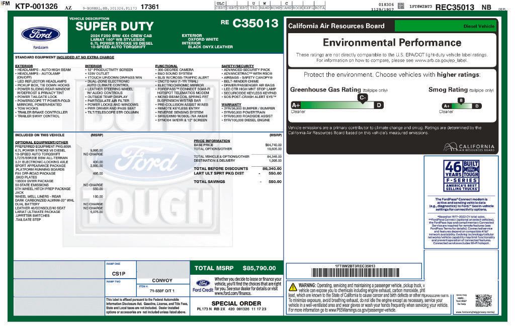 Used 2024 Ford F250 Lariat w/ Lariat Ultimate Package AWD/4WD image 19