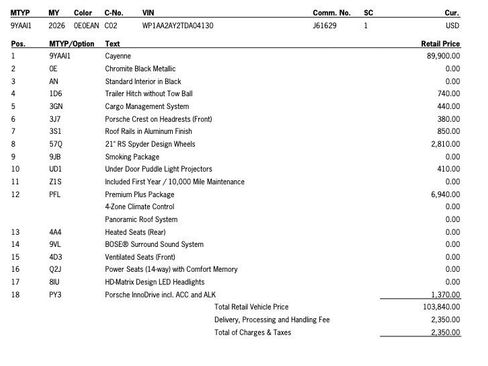 New 2026 Porsche Cayenne image 6