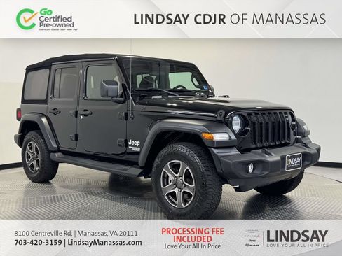 Certified 2018 Jeep Wrangler Unlimited Sport S AWD/4WD image 1