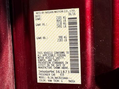 Used 2017 Nissan Maxima 3.5 SV FWD image 32