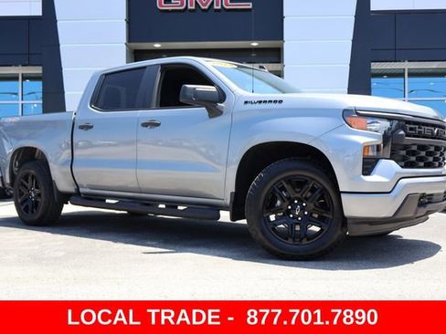 Used 2024 Chevrolet Silverado 1500 Custom w/ Turbomax Blackout Package AWD/4WD image 2
