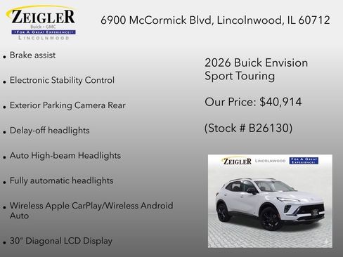 New 2026 Buick Envision Sport Touring AWD/4WD image 18