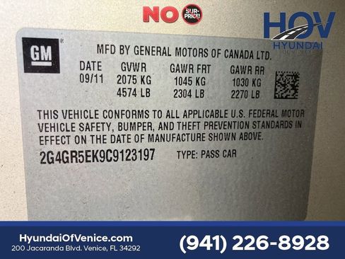 Used 2012 Buick Regal Leather FWD image 21