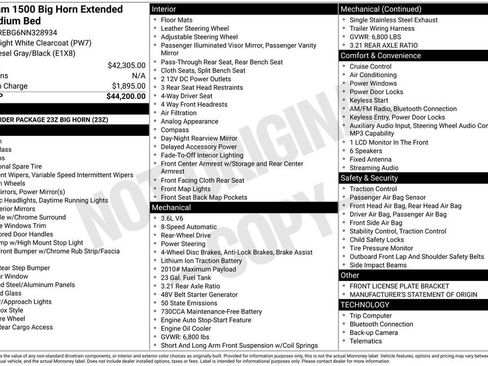 Used 2022 RAM 1500 Big Horn RWD image 3