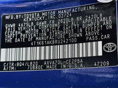 Used 2024 Toyota Camry XSE FWD image 12