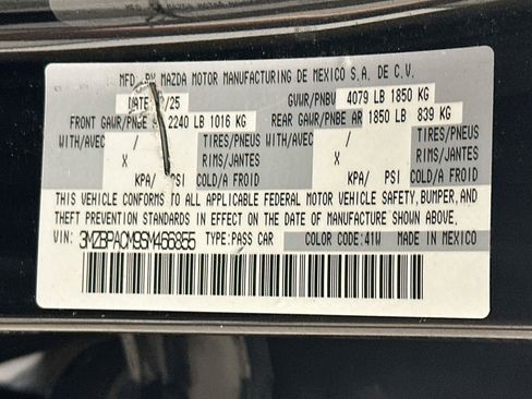 Used 2025 MAZDA MAZDA3 s FWD image 12
