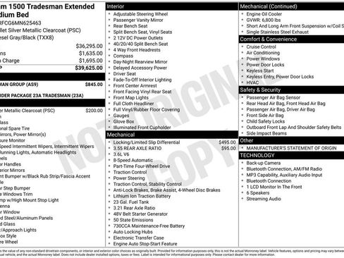 Used 2021 RAM 1500 Tradesman w/ Tradesman Group AWD/4WD image 40