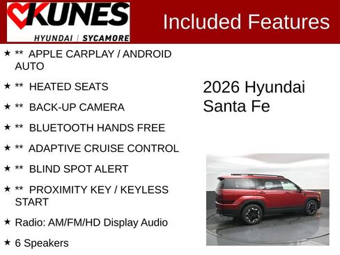 Used 2026 Hyundai Santa Fe SEL AWD/4WD image 2