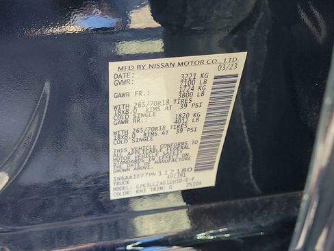 Certified 2023 Nissan Titan SV w/ SV Convenience Package RWD image 25