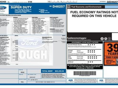 Used 2016 Ford F250 Lariat w/ Lariat Interior Package image 55