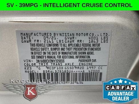 Used 2021 Nissan Sentra SV FWD image 26