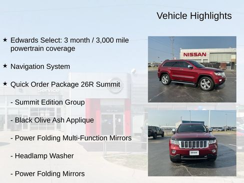 Used 2013 Jeep Grand Cherokee Overland Summit AWD/4WD image 7