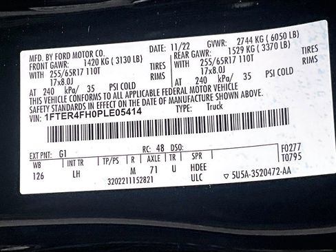 Used 2023 Ford Ranger XLT w/ Equipment Group 302A High image 32