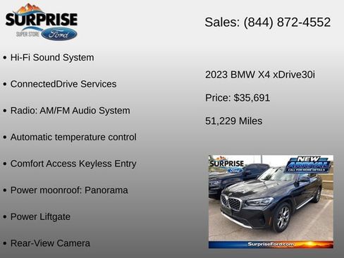 Used 2023 BMW X4 xDrive30i w/ Parking Assistance Package AWD/4WD image 18