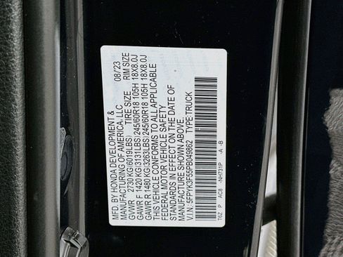 Certified 2023 Honda Ridgeline RTL image 23