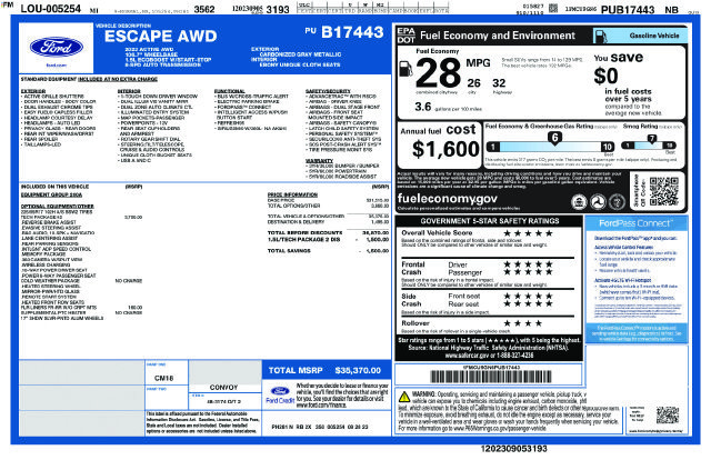 Used 2023 Ford Escape Active w/ Tech Pack #2 AWD/4WD image 5