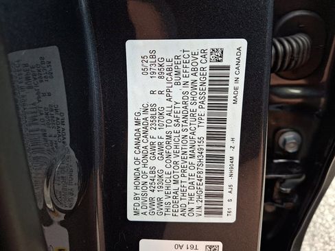 New 2025 Honda Civic FWD Hybrid Sedan image 23