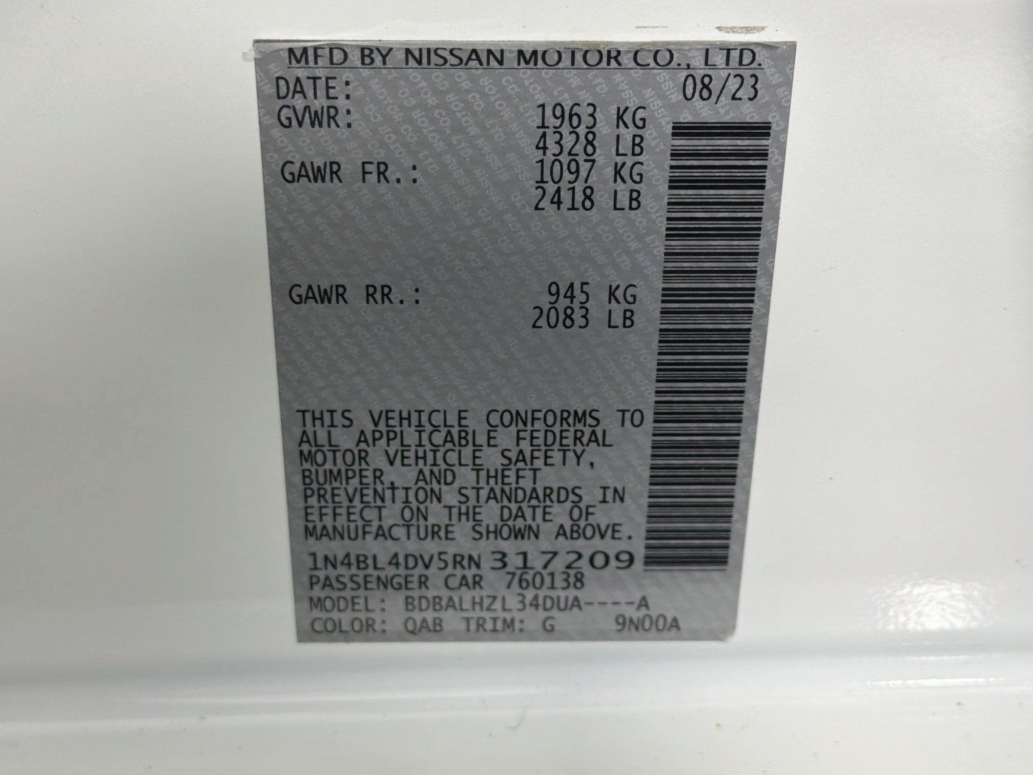 Used 2024 Nissan Altima 2.5 SV FWD image 12