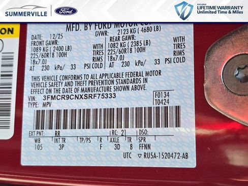 New 2025 Ford Bronco Sport Outer Banks w/ Outer Banks Tech Package+ AWD/4WD image 34