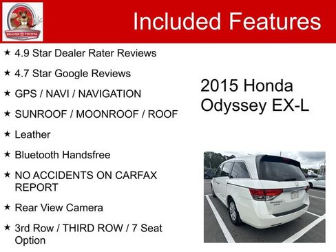 Used 2015 Honda Odyssey EX-L image 5