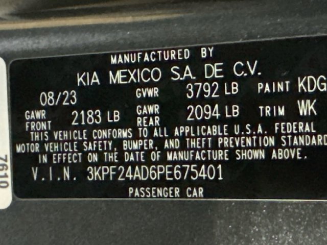Certified 2023 Kia Forte LXS FWD image 30