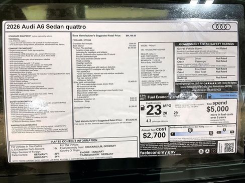 New 2026 Audi A6 Premium Plus image 18