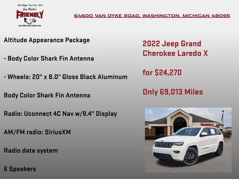 Used 2022 Jeep Grand Cherokee Laredo X RWD image 20