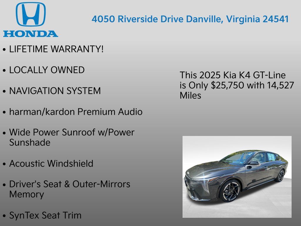 Used 2025 Kia K4 GT-Line w/ GT-Line Premium Package FWD image 17