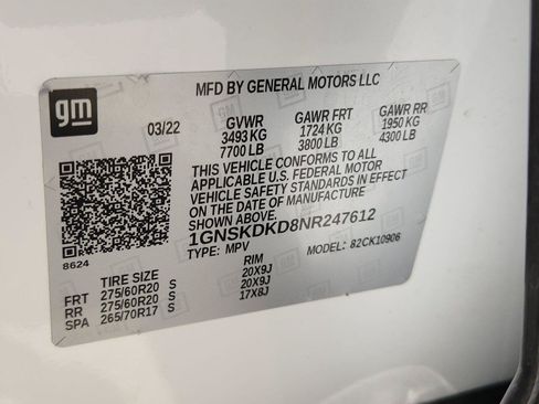 Used 2022 Chevrolet Suburban Z71 AWD/4WD image 33