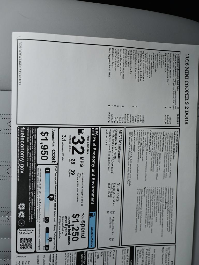 New 2026 MINI Cooper S FWD image 25