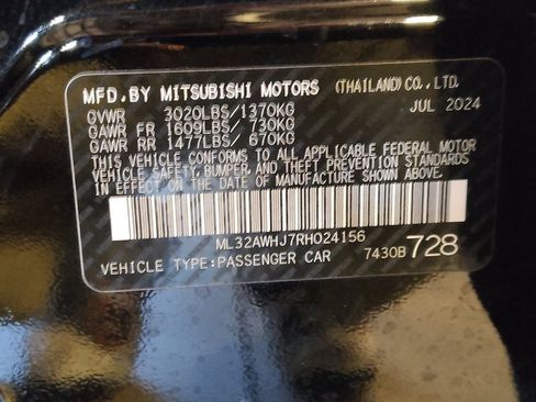 Used 2024 Mitsubishi Mirage Black Edition image 33