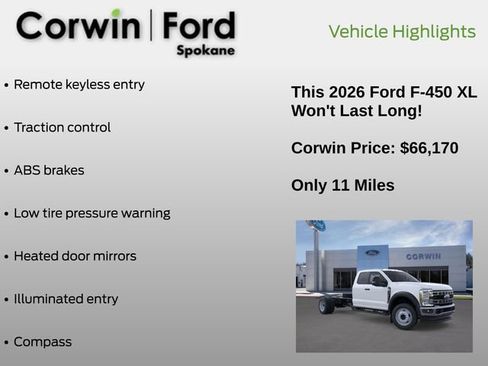 New 2026 Ford F450 XL w/ XL Chrome Package AWD/4WD image 6