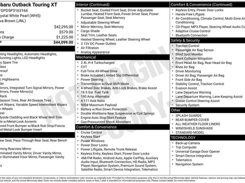 Used 2023 Subaru Outback Touring XT image 46