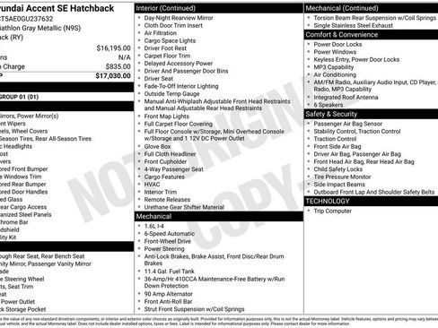 Used 2016 Hyundai Accent SE FWD image 6