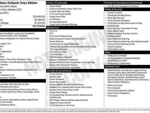 Certified 2023 Subaru Outback Onyx Edition image 29