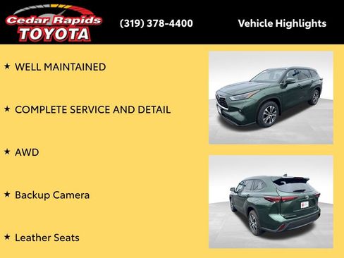 Certified 2024 Toyota Highlander XLE AWD/4WD image 8