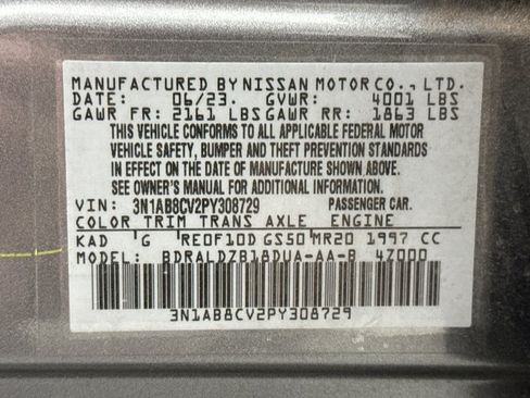 Used 2023 Nissan Sentra SV FWD image 10